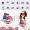 36 Pcs 4th of July Iron On Transfers – Patriotic Heat Transfer Vinyl Decals for Clothing, Bags, Shirts, Jackets, DIY Crafts & Independence Day Decorations